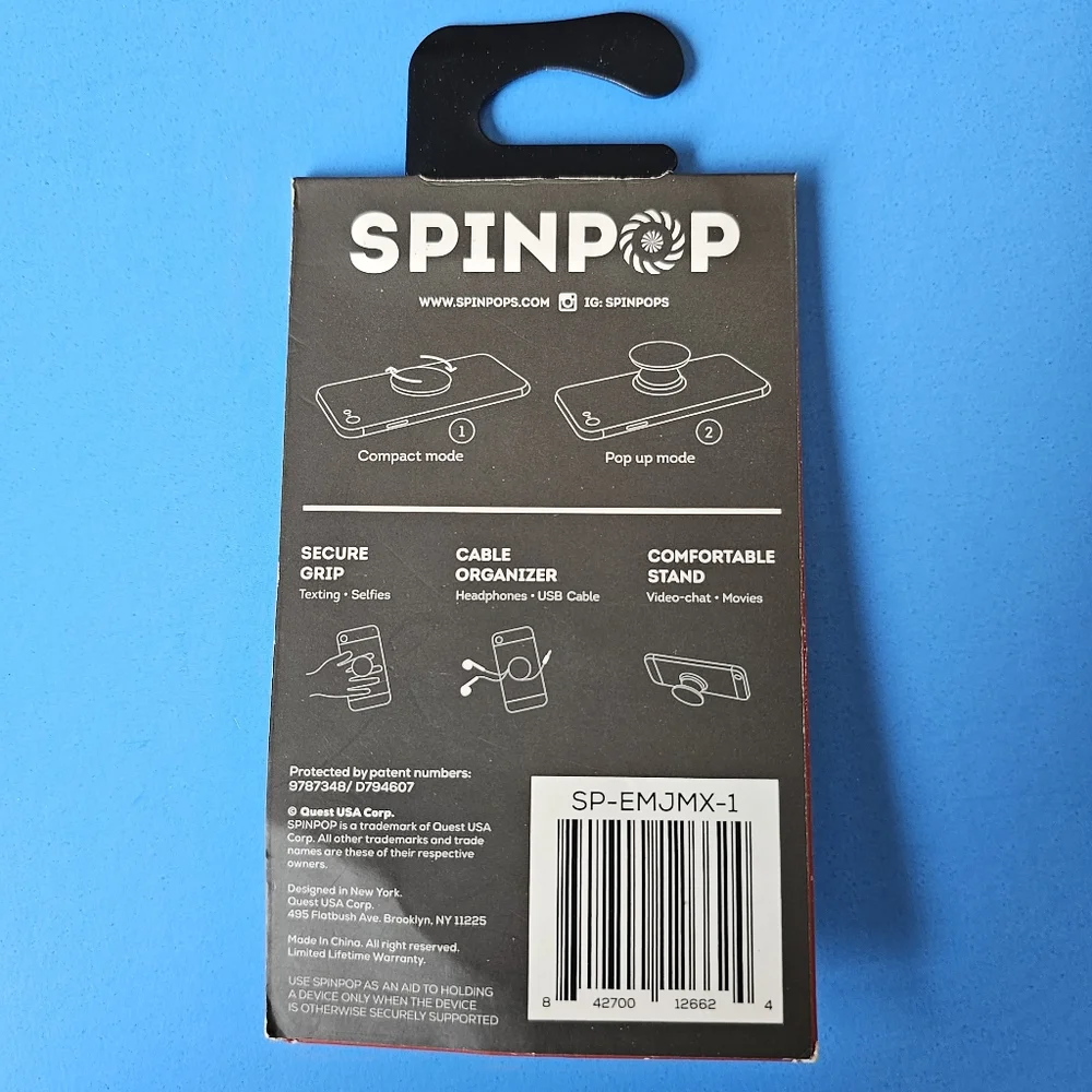 SpinPop: Phone Grip & Stand - EMOJIS